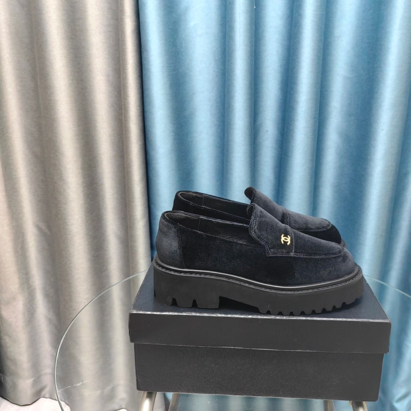 Ch*el leather shoes